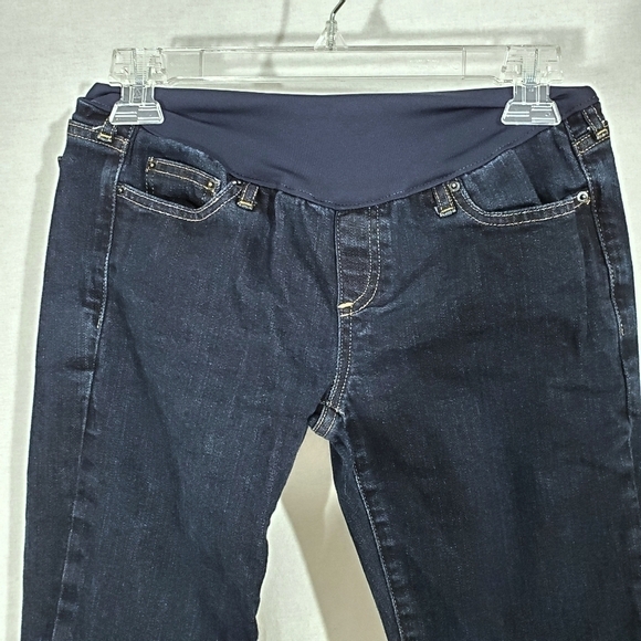 Gap Maternity Full Panel Long & Lean Bootcut Jeans - Picture 5 of 12